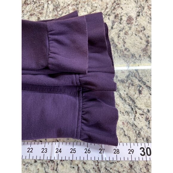 Kare Ruffle Button Jacket Med Purple Romantic Cottagecore Retro Glam Blazer - Picture 8 of 8